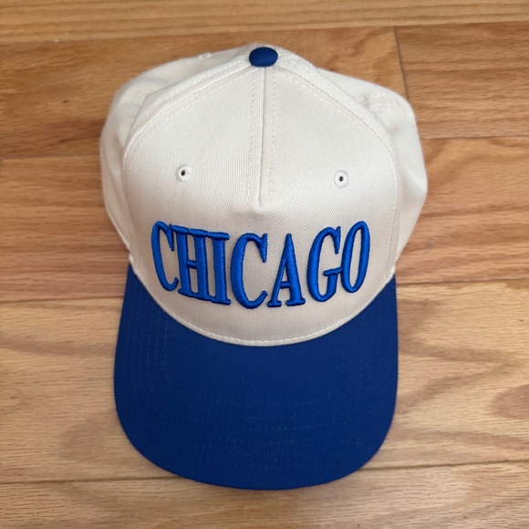 Alice & Wonder Chicago Puff Snapback Hat in Royal Blue - Picture 3 of 3